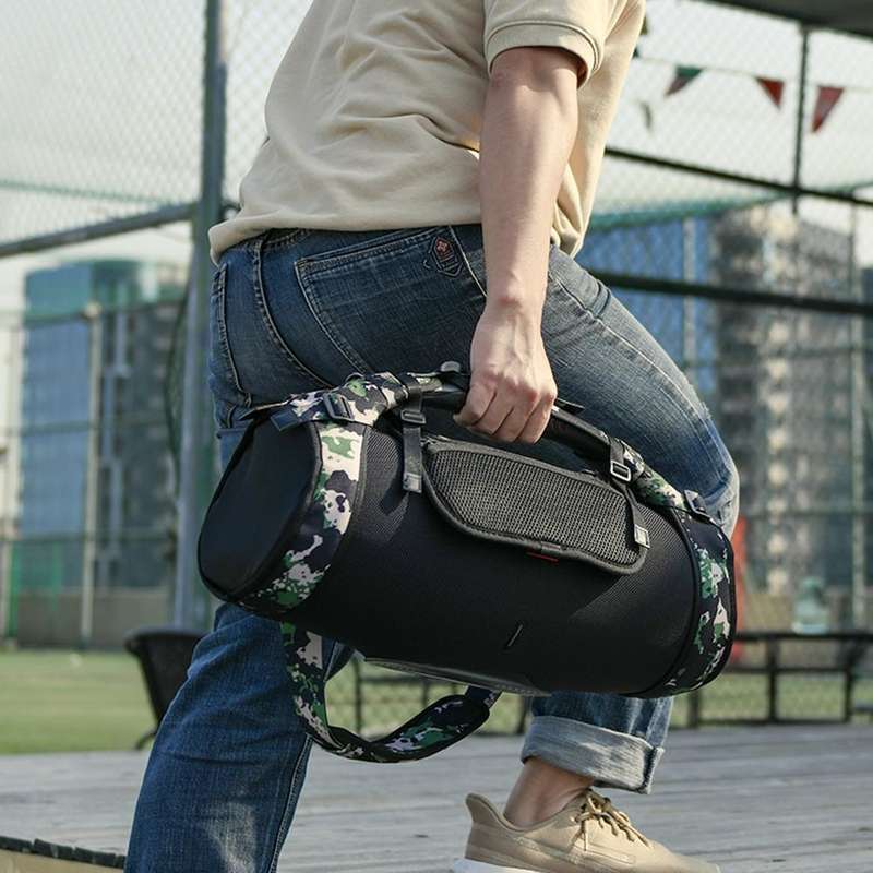 For JBL Boombox Bluetooth Speaker Single-Shoulder Strap Storage Bag With Phone Bag(Camouflage)