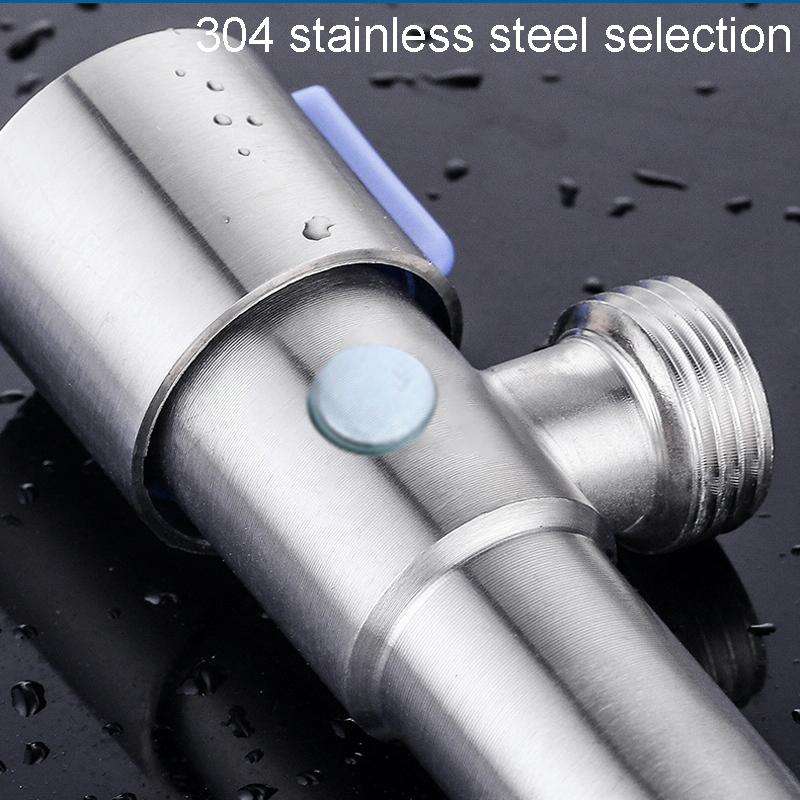 Model D 304 Hexagonal Stainless Steel Angle Valve Fine Copper Ceramic Valve Spool With Decorative...