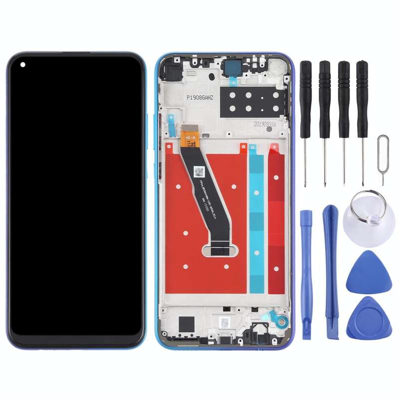 OEM LCD Screen for Honor Play 4T Digitizer Full Assembly With Frame(Blue)