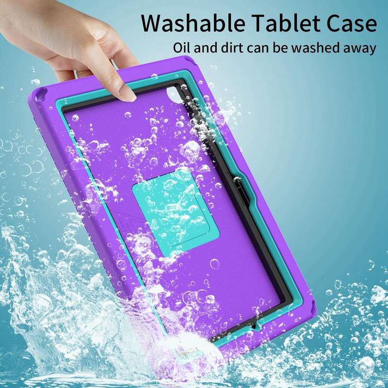 For Samsung Galaxy Tab A8 10.5 2021 EVA + PC Shockproof Tablet Case with Waterproof Frame(Purple)