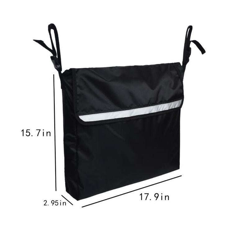 Storage Bag for Wheelchairs Disabled Car Storage Hanging Bag(Black)