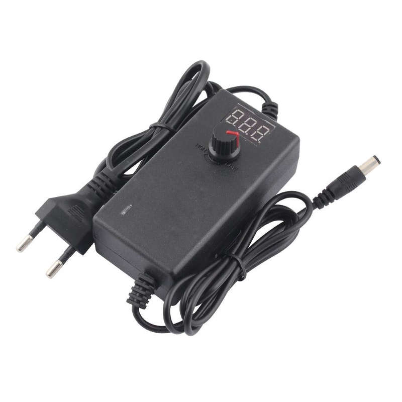 9V-24V 1A AC To DC Adjustable Voltage Power Adapter Universal Power Supply Display Screen Power S...
