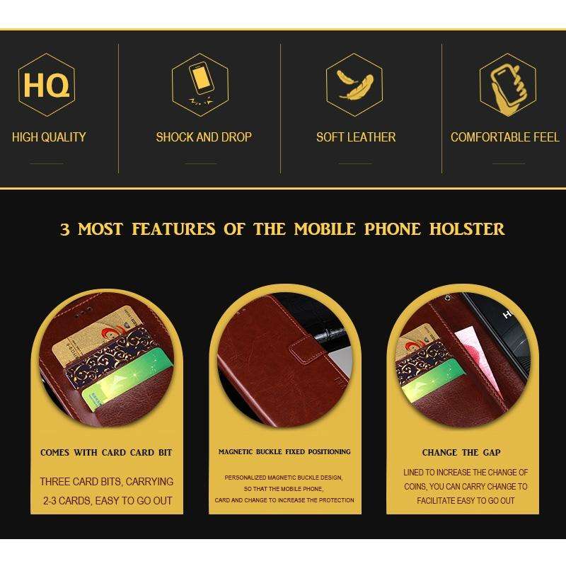 For Hisense A5 idewei Crazy Horse Texture Horizontal Flip Leather Case with Holder & Card Slots &...
