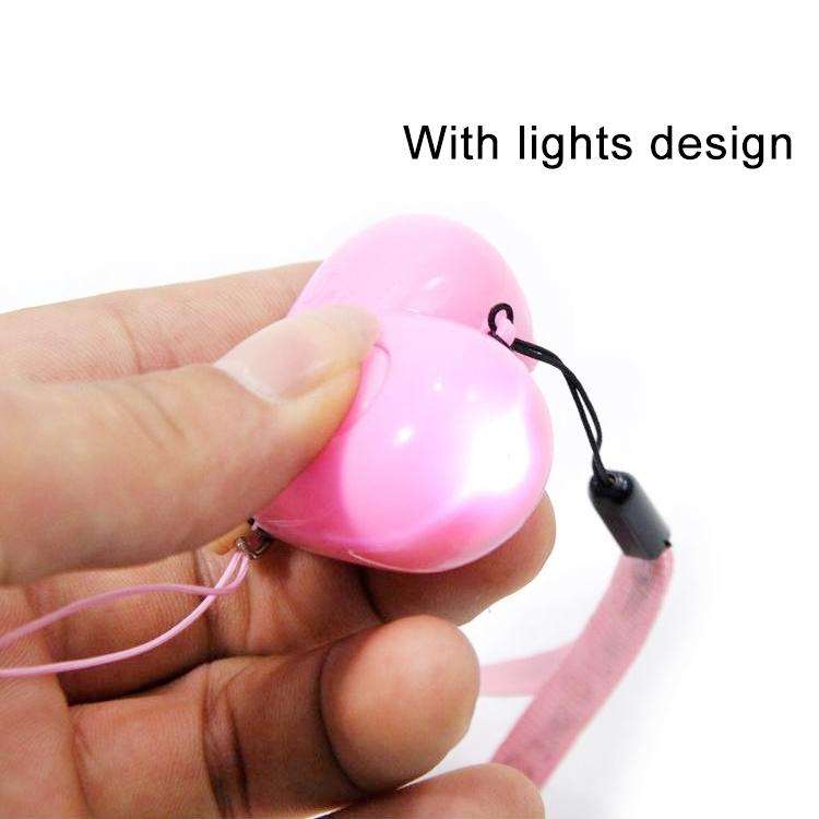 Heart Style Emergency Personal Alarm Key Chain with SOS & LED Light for Women / Kids / Girls / Su...