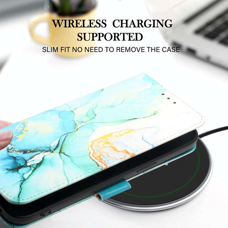 For Samsung Galaxy A73 5G PT003 Marble Pattern Flip Leather Phone Case(LS003)
