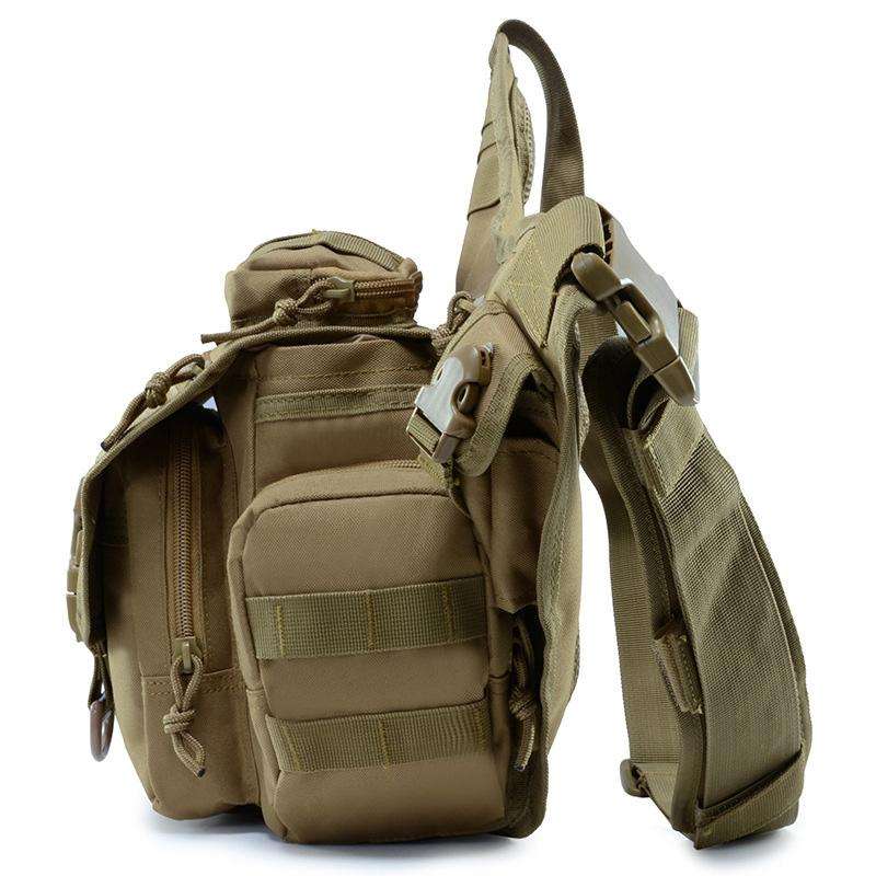 B03 One-Shoulder Messenger Waterproof Oxford Cloth Camera Bag(Brown)
