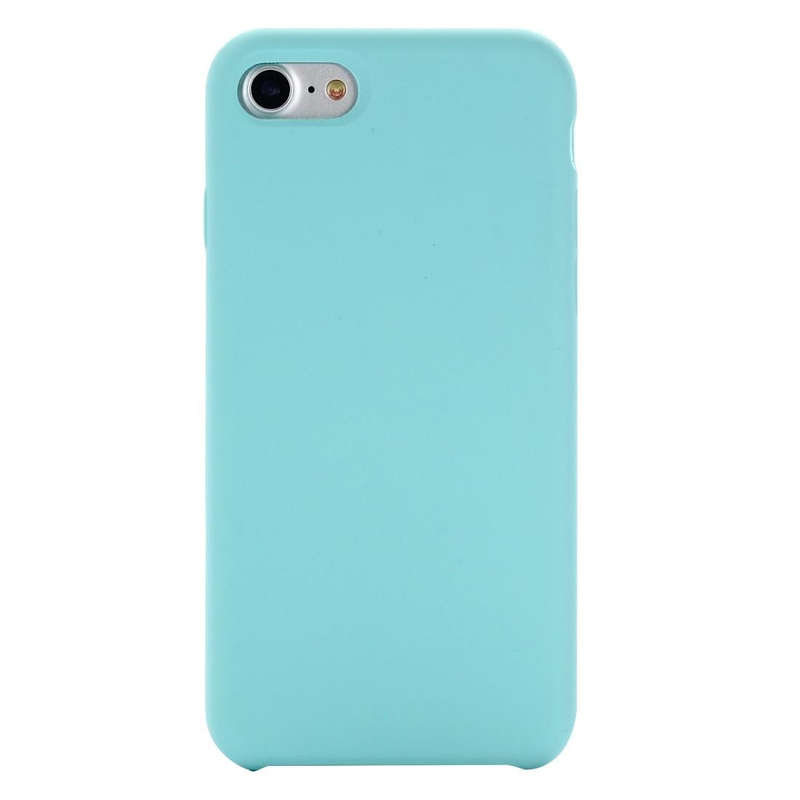 For iPhone SE 2022 / SE 2020 Shockproof Full Coverage Silicone Soft Protective Case(Light Blue)