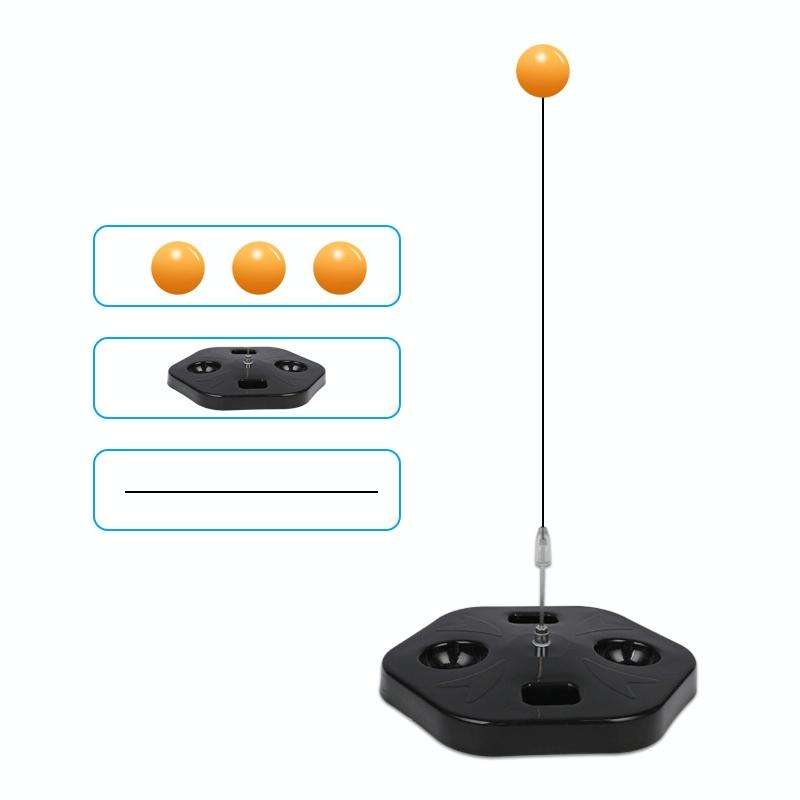 Single Table Tennis Trainer Elastic Flexible Shaft Fixed Ball Training Device, Specification: Bla...