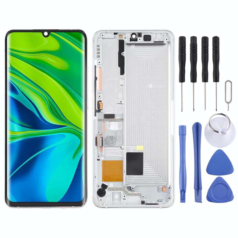 Original LCD Screen and Digitizer Full Assembly With Frame for Xiaomi Mi CC9 Pro / Mi Note 10 / M...