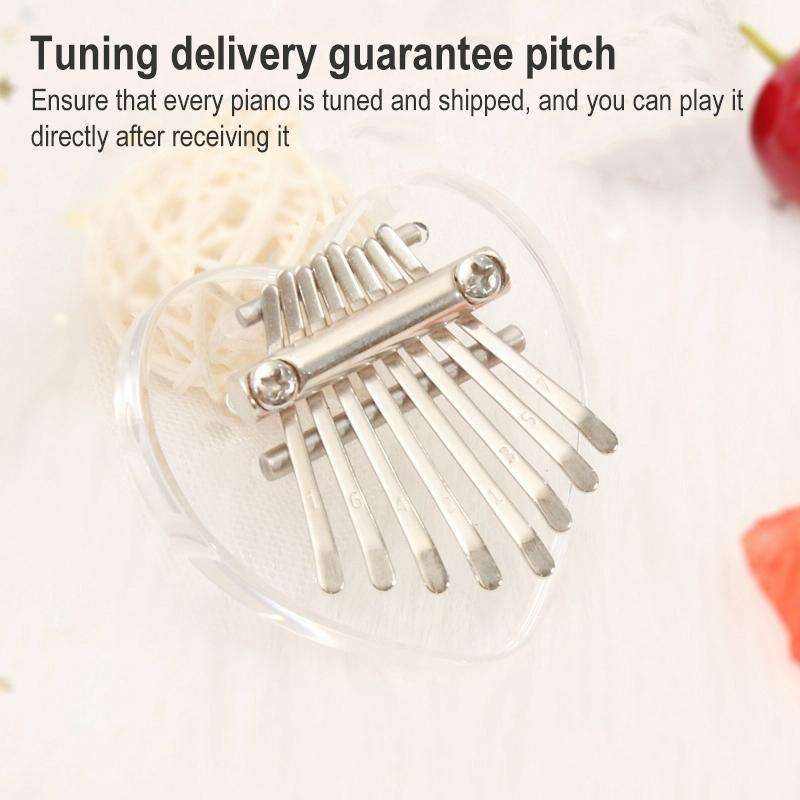 Mini 8 Tone Thumb Piano Kalimba Musical Instruments, Gift Box(Wood Square)