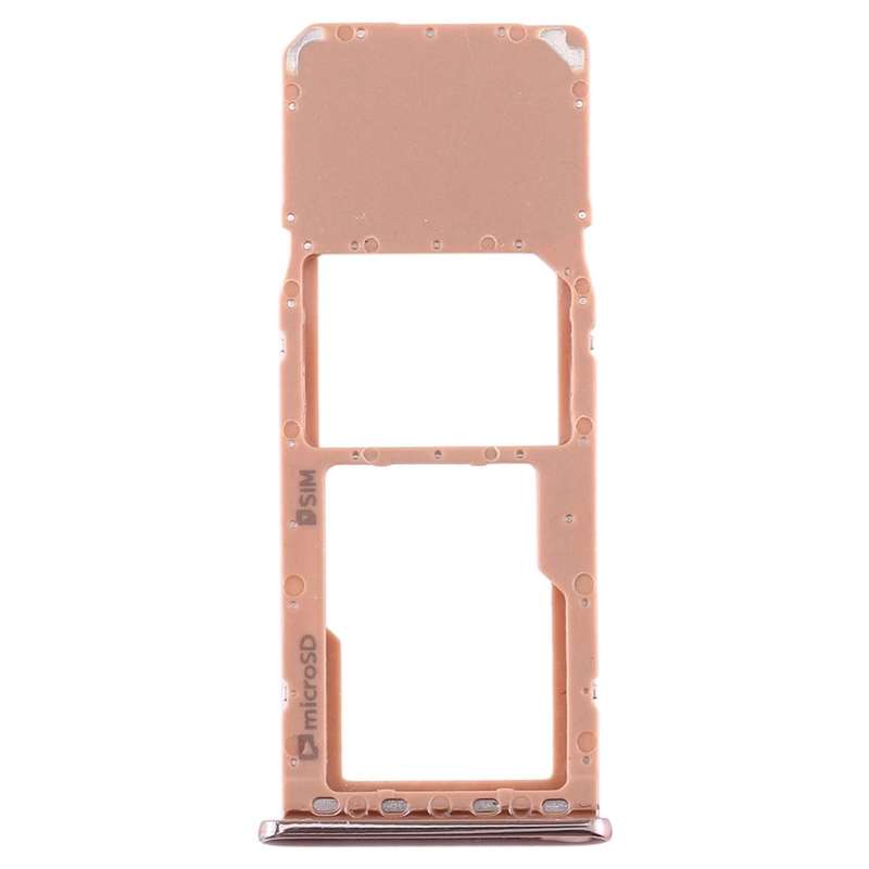 For Galaxy A7 (2018) / A750F SIM Card Tray + Micro SD Card Tray (Gold)