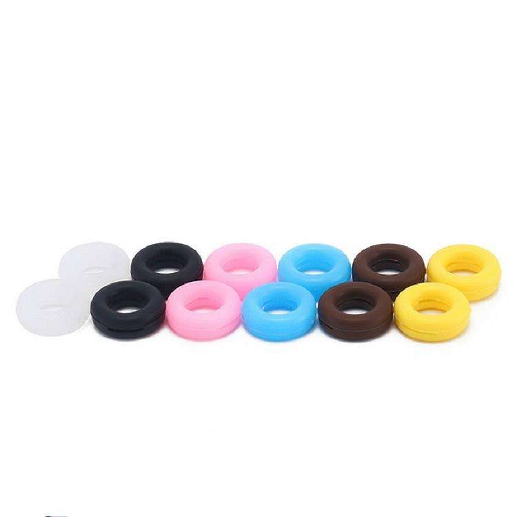 5 Pairs Glasses Ear Hooks Round Anti Slip Silicone Grips Eyeglasses Accessories(Blue)