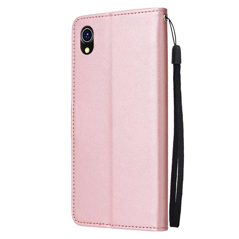 For vivo Y91C / Y1s Multifunctional Horizontal Flip Leather Case with Three Card Slot(Rose Gold)