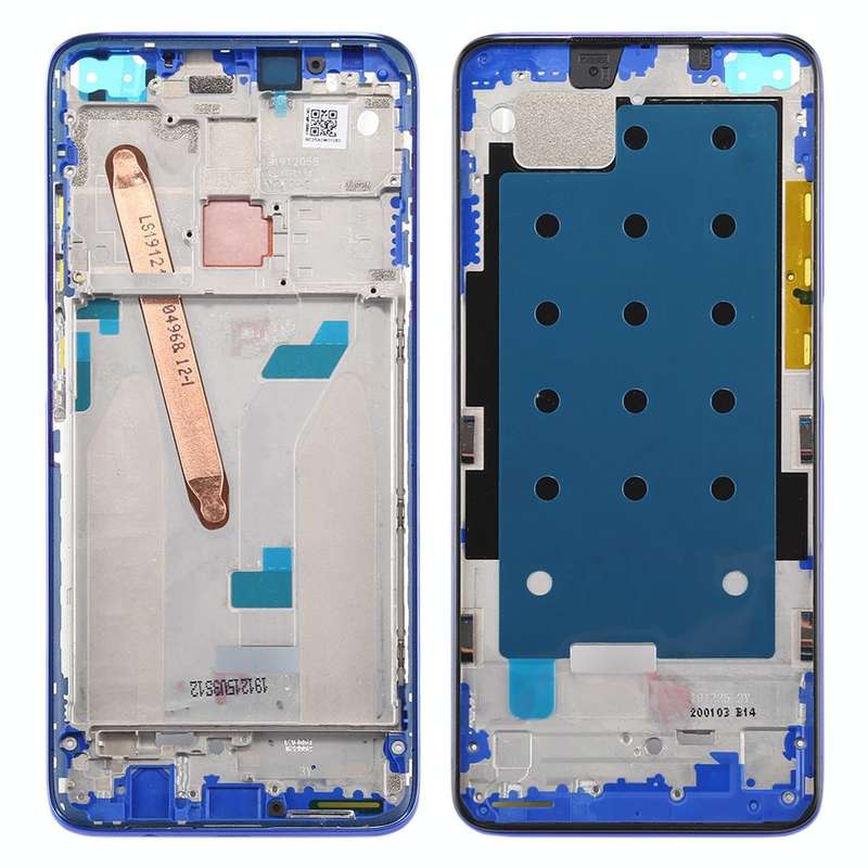 Front Housing LCD Frame Bezel Plate for Xiaomi Redmi K30 5G (Blue)