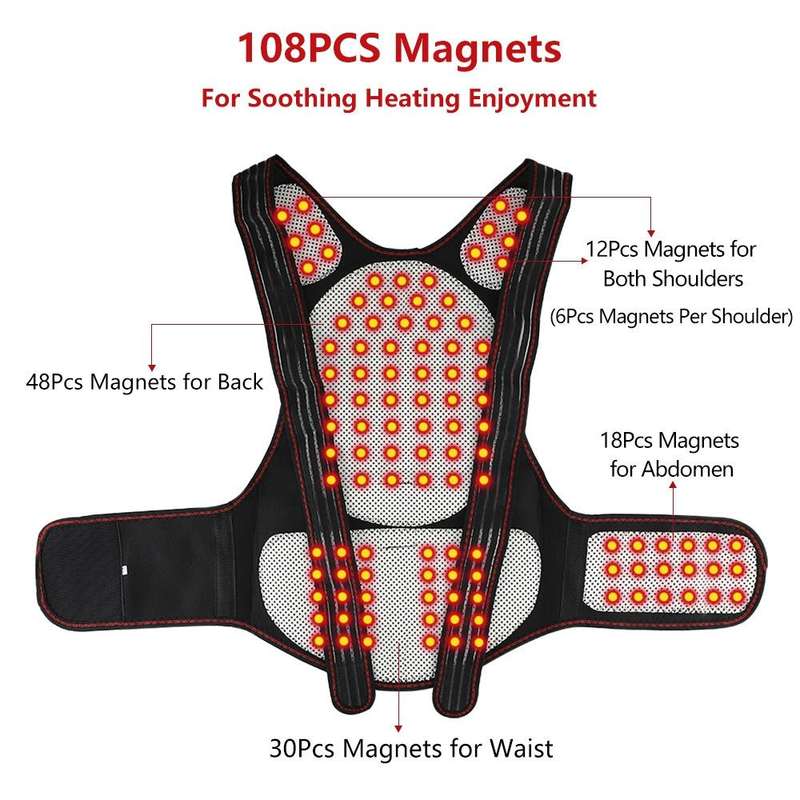 HailiCare Larger Version Household Neck Back Waist Protector Waistcoat Warm Vest Protective Gear ...