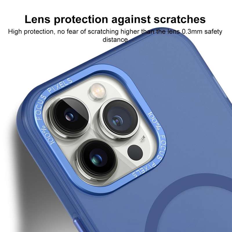 For iPhone SE 2022 / 2020 / 8 / 7 MagSafe Frosted Translucent Mist Phone Case(Black)