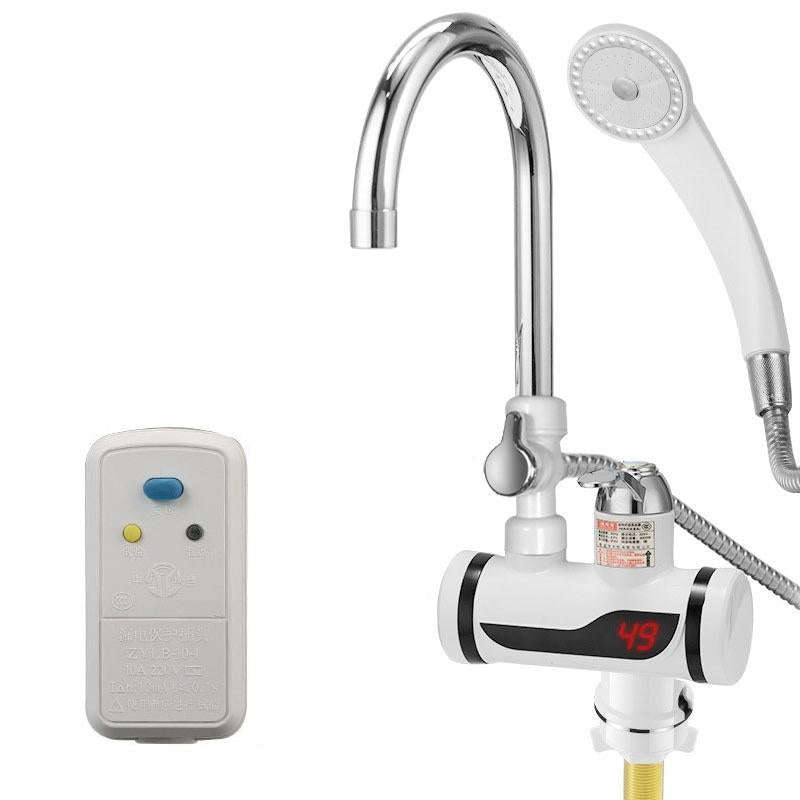 Kitchen Instant Electric Hot Water Faucet Hot & Cold Water Heater CN Plug Specification: With Sho...