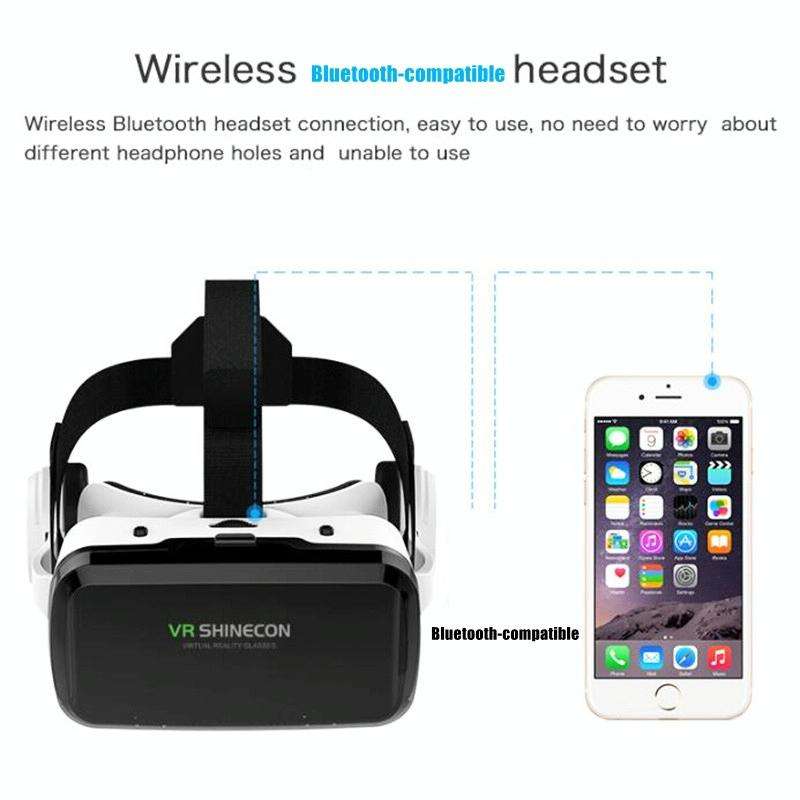 VRSHINECON G04BS+B03 Handle 3D Virtual Reality Helmet VR Glasses With Bluetooth Headset