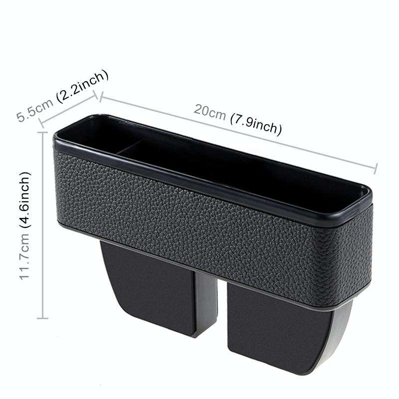 Universal Car Multi-functional Console Side Pocket Seat Gap Side Storage Box(Black)