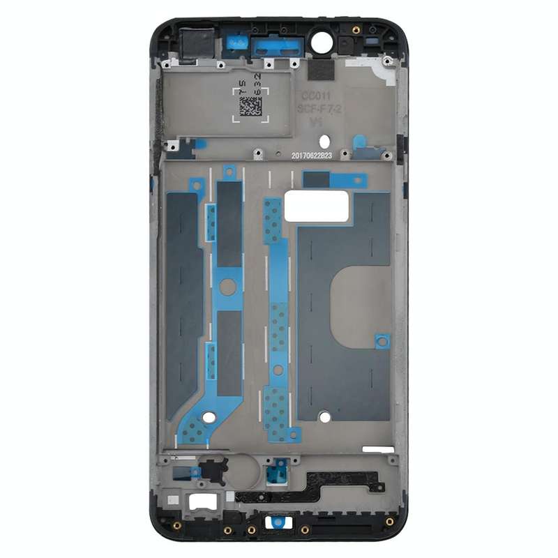 For OPPO A77 / F3 Front Housing LCD Frame Bezel Plate  (Black)