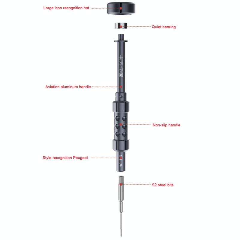 QIANLI 5 in 1 Multi-purpose 2D Grenade Magnetic Screwdriver Set