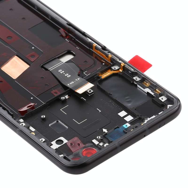 OEM LCD Screen for Huawei Nova 6 4G Digitizer Full Assembly with Frame(Black)