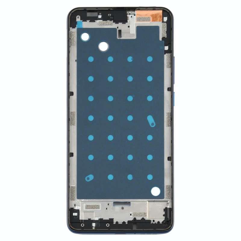 Front Housing LCD Frame Bezel Plate for Motorola One Hyper XT2027 XT2027-1 (Blue)