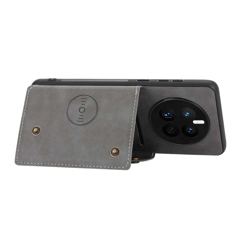 For Huawei Mate 50 Double Buckle Magnetic Phone Case(Grey)
