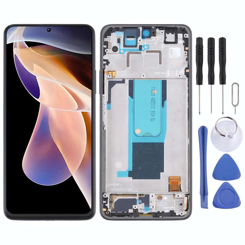 Original LCD Screen and Digitizer Full Assembly with Frame for Xiaomi Redmi Note 11 Pro China/Red...