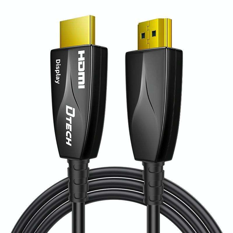 DTECH HDMI 2.0 Version Fiber Optical Line 4K 60Hz Large Screen TV Engineering Wiring, Length: 15m