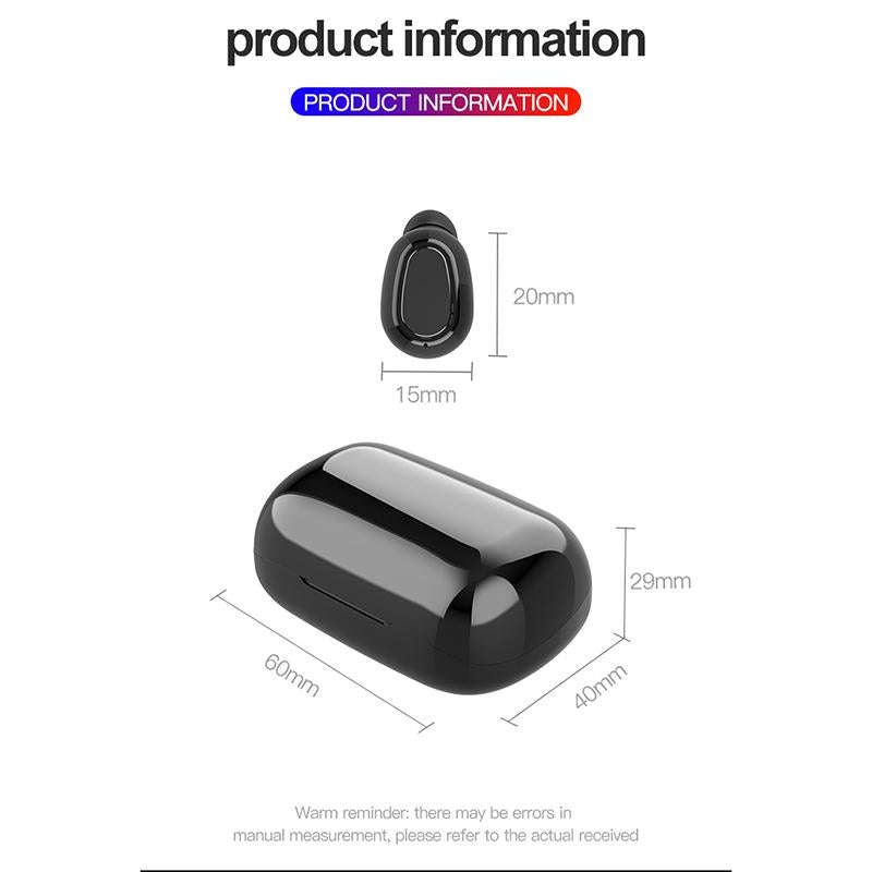 L21 Pro IPX7 Waterproof Wireless Bluetooth Earphone with Charging Box & Digital Display, Support ...