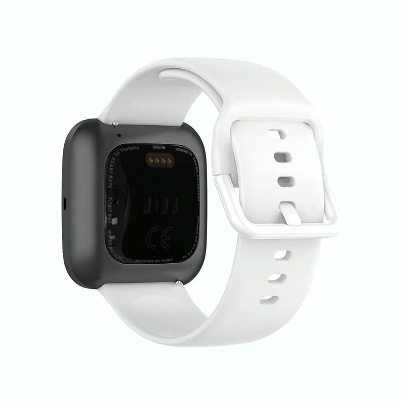 23mm Color Buckle Silicone Wrist Strap Watch Band for Fitbit Versa 2 / Versa / Versa Lite / Blaze...