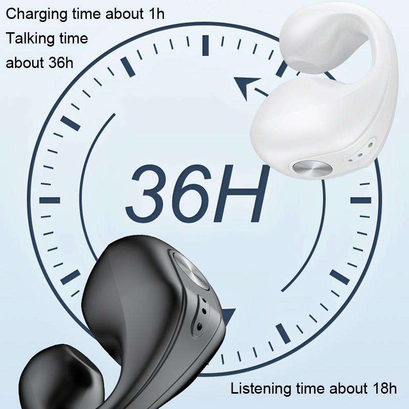 Single Ear Bone Conduction Bluetooth Earphone In-Ear Wearable Running Sports Mini(Skin Color)