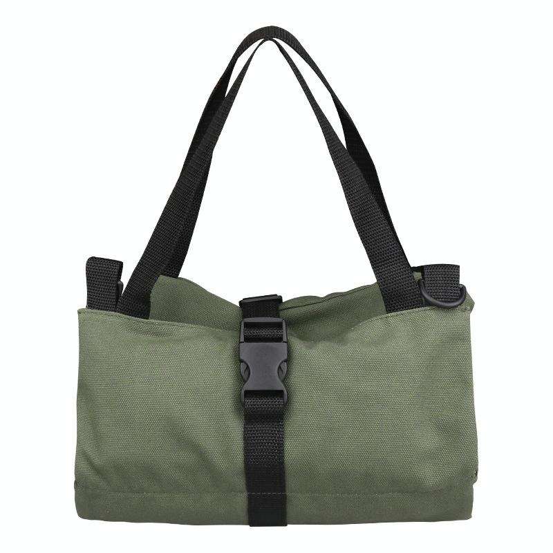Car Canvas Tool Hanging Bag Electrician Package Car Tool Bag(Black)