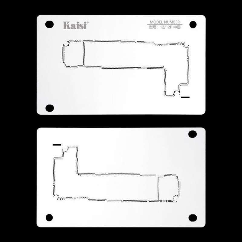 Kaisi 18 in 1 Silicone Middle Layer Tin Planting BGA Reballing Platform for iPhone X-14 Pro Max