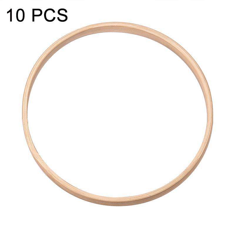 10 PCS Bamboo Circle Fan Frame Dream Catcher Making Circle Material, Size: 13cm(With 6mm Hole)