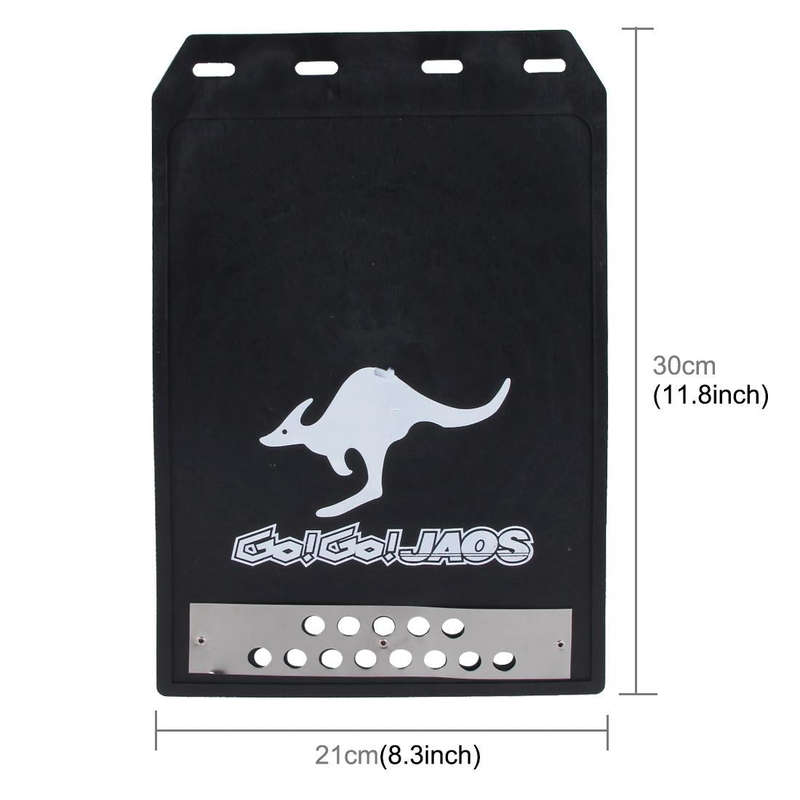 2 PCS WS-003 Premium Heavy Duty Molded Splash Mud Flaps Auto Front and Rear Guards, Small Size, R...