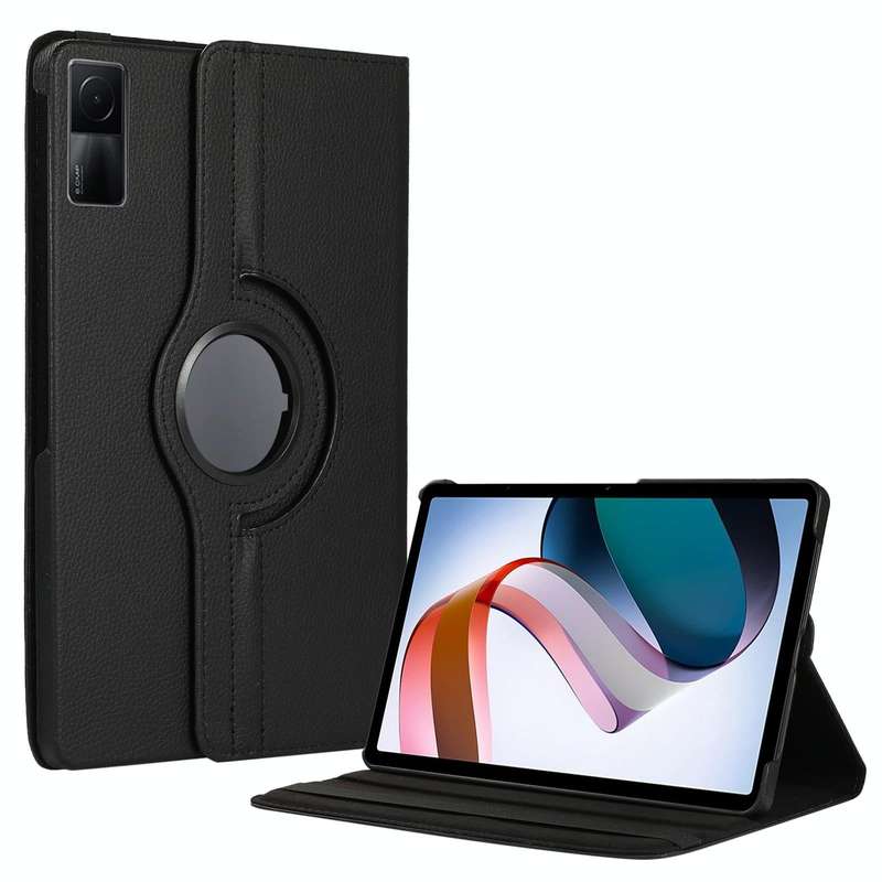 For Xiaomi Redmi Pad 10.61 360 Degree Rotation Litchi Texture Leather Tablet Case(Black)