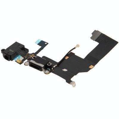 Original Tail Connector Charger Flex Cable + Headphone Audio Jack Ribbon Flex Cable for iPhone 5(...