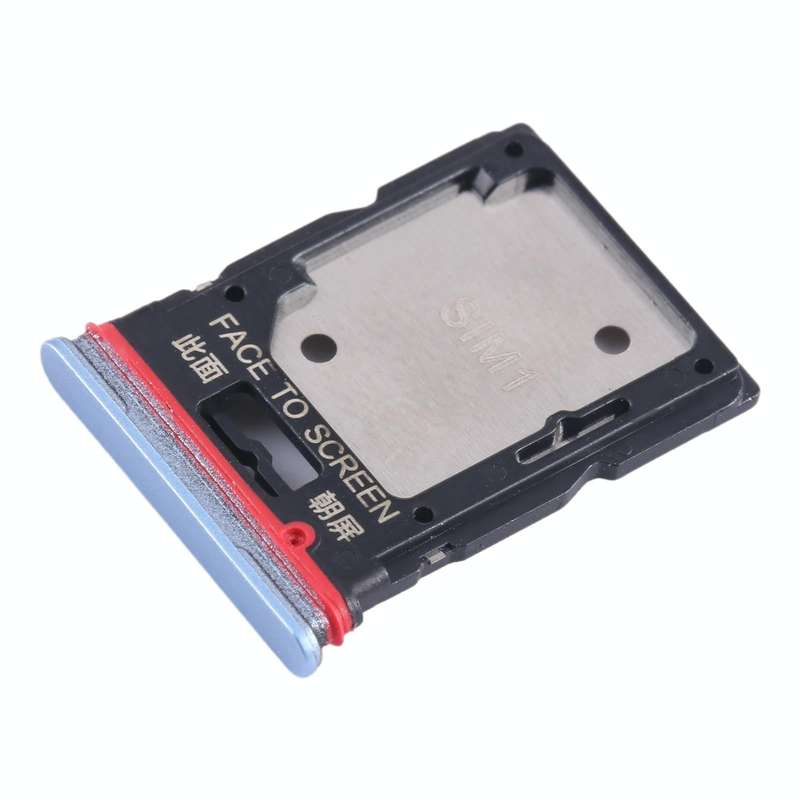 For Xiaomi Poco X4 GT SIM Card Tray + SIM Card Tray / Micro SD Card Tray (Blue)
