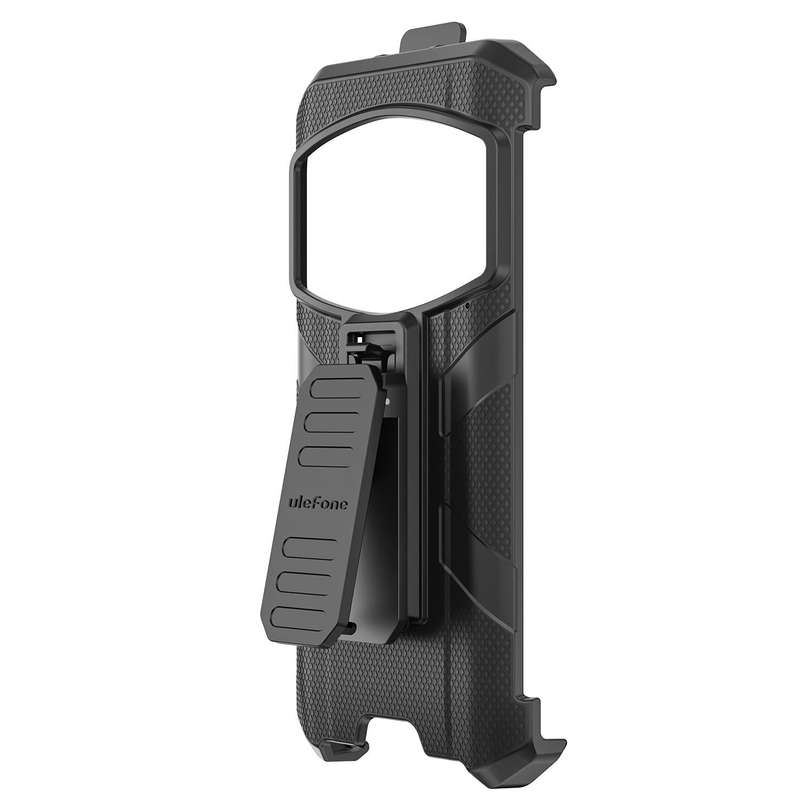 For Ulefone Armor 21 Ulefone Back Clip Phone Case with Carabiner(Black)