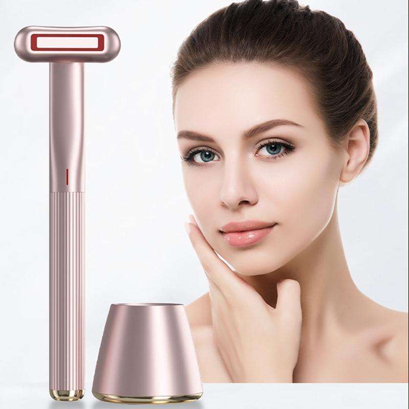 1605 Multifunctional Rotating EMS Micro-Current Radio Frequency Beauty Instrument(Navy Blue)