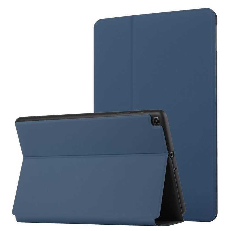 For Huawei MatePad T10 / T10s Dual-Folding Horizontal Flip Tablet Leather Case with Holder(Royal ...
