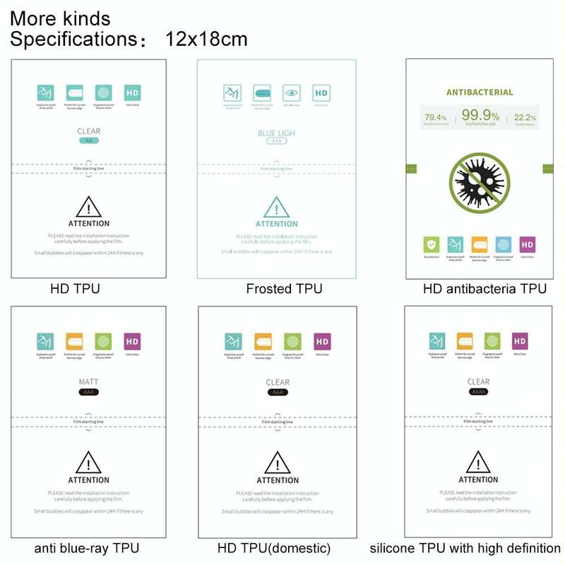 50 PCS F0006 High Definition Silicone TPU Soft Film Supplies for Protector Cutter