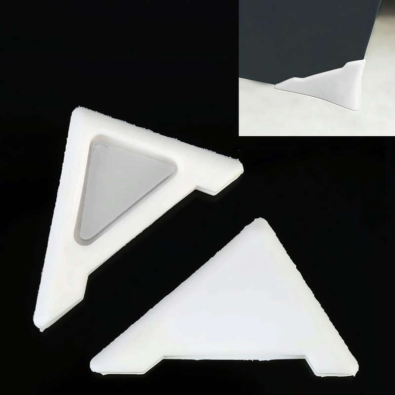 Universal Car Body Silicone Anti-collision Sticker Door corner Protector(White)