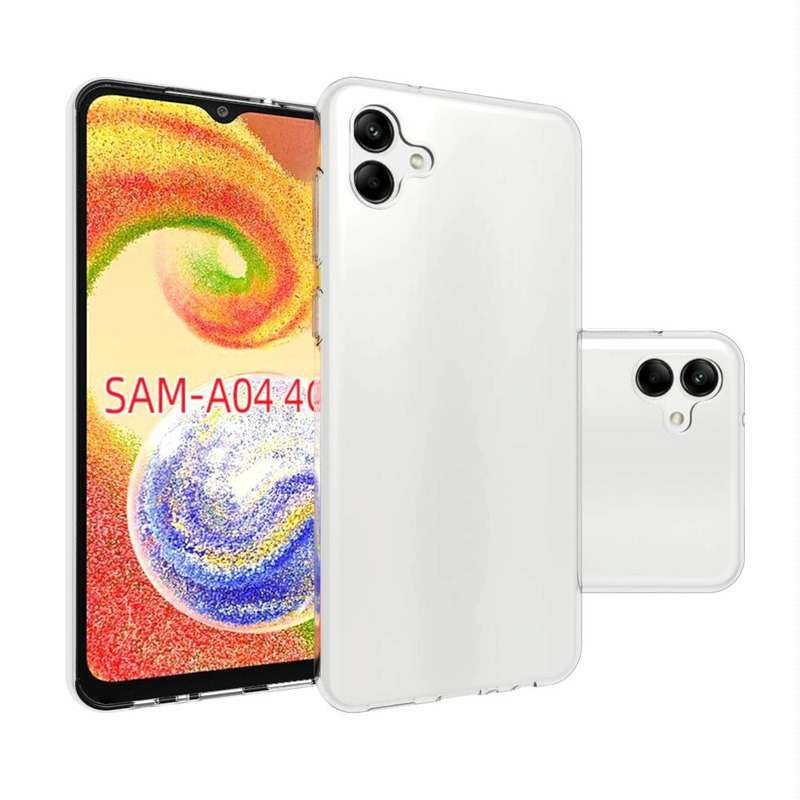 For Samsung Galaxy A04 4G Waterproof Texture TPU Phone Case(Transparent)