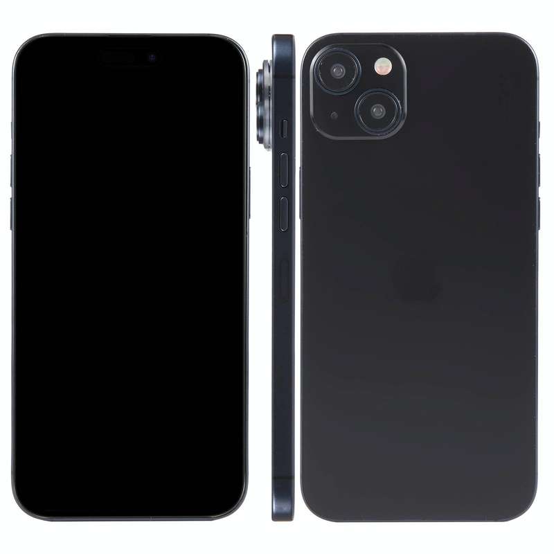 For iPhone 15 Black Screen Non-Working Fake Dummy Display Model (Black)