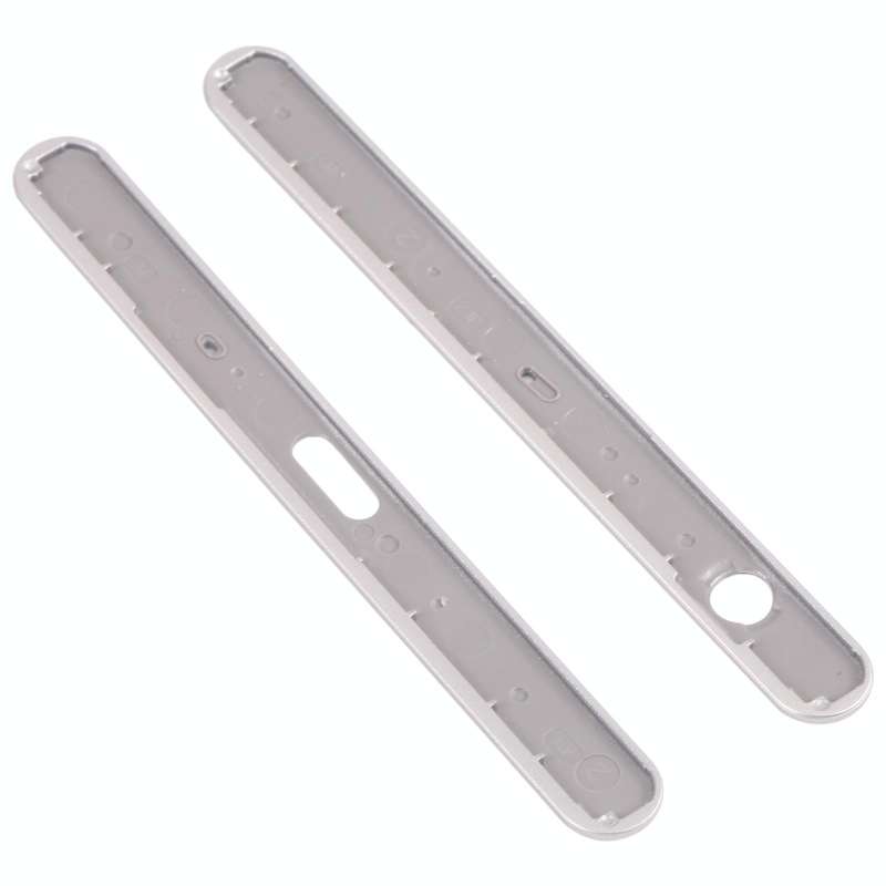 1 Pair Upper and Lower Part Sidebar For Sony Xperia XZ1(Silver)