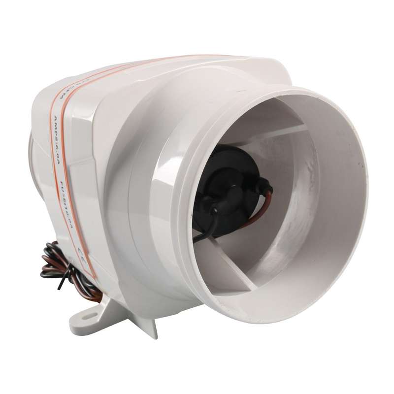 A6608-01 4 inch 12V 6-Blade Yacht Exhaust Fan