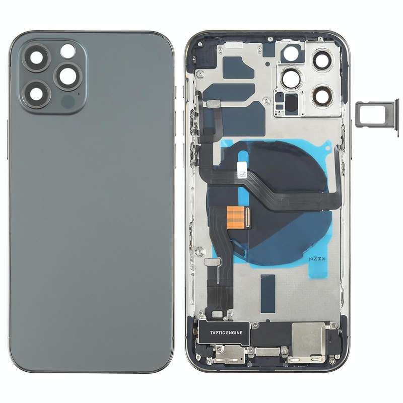 Battery Back Cover Assembly (with Side Keys & Speaker Ringer Buzzer & Motor & Camera Lens & Card ...